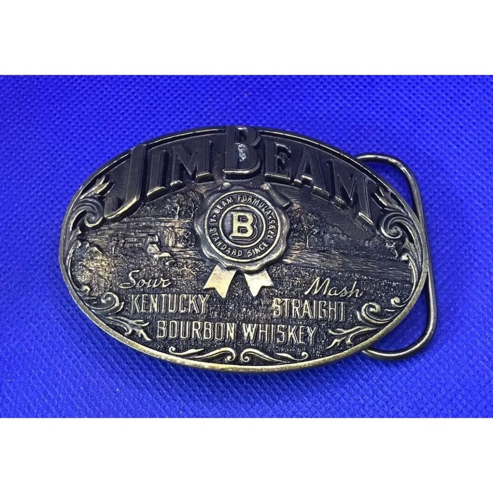 JIM BEAM Belt Buckle Limited Edition 1993 Collector's Series VINTAGE